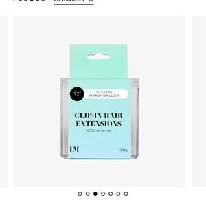 Lock & Mane 12” Clip in Hair Extensions 100% Human Hair